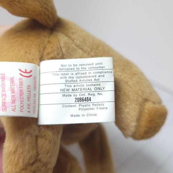 SOLD Beanie Babies Tiny the Chihuahua Dog Puppy Stuffed Animal w/ Tag Error 1999 - Picture 10 of 10